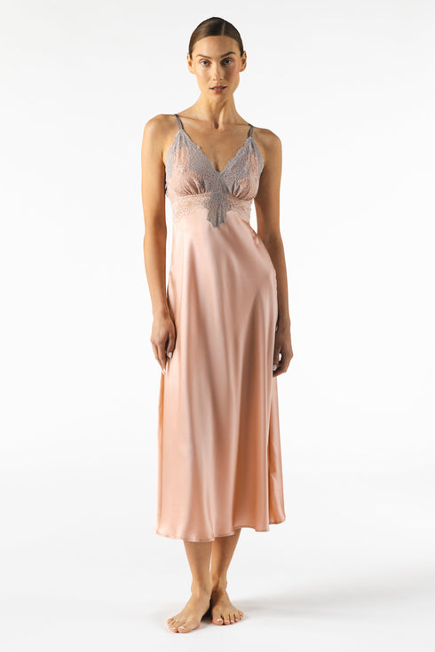 NK Imode Mireille Twilight Bust-support Long Silk Gown
